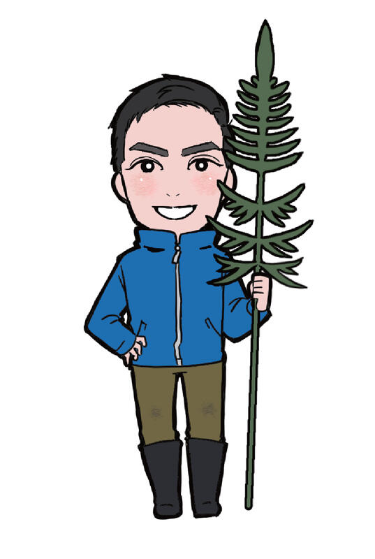 岩浪学芸員似顔絵